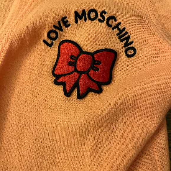 Love Moschino Apricot Cardigan with Bow Detail - Picture 3 of 4